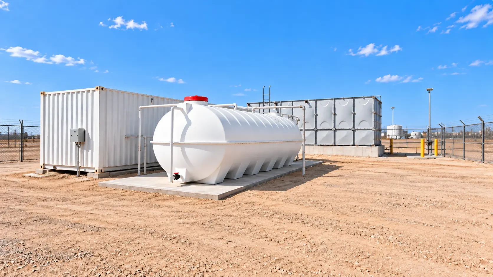 GRP Cylindrical Water Tanks